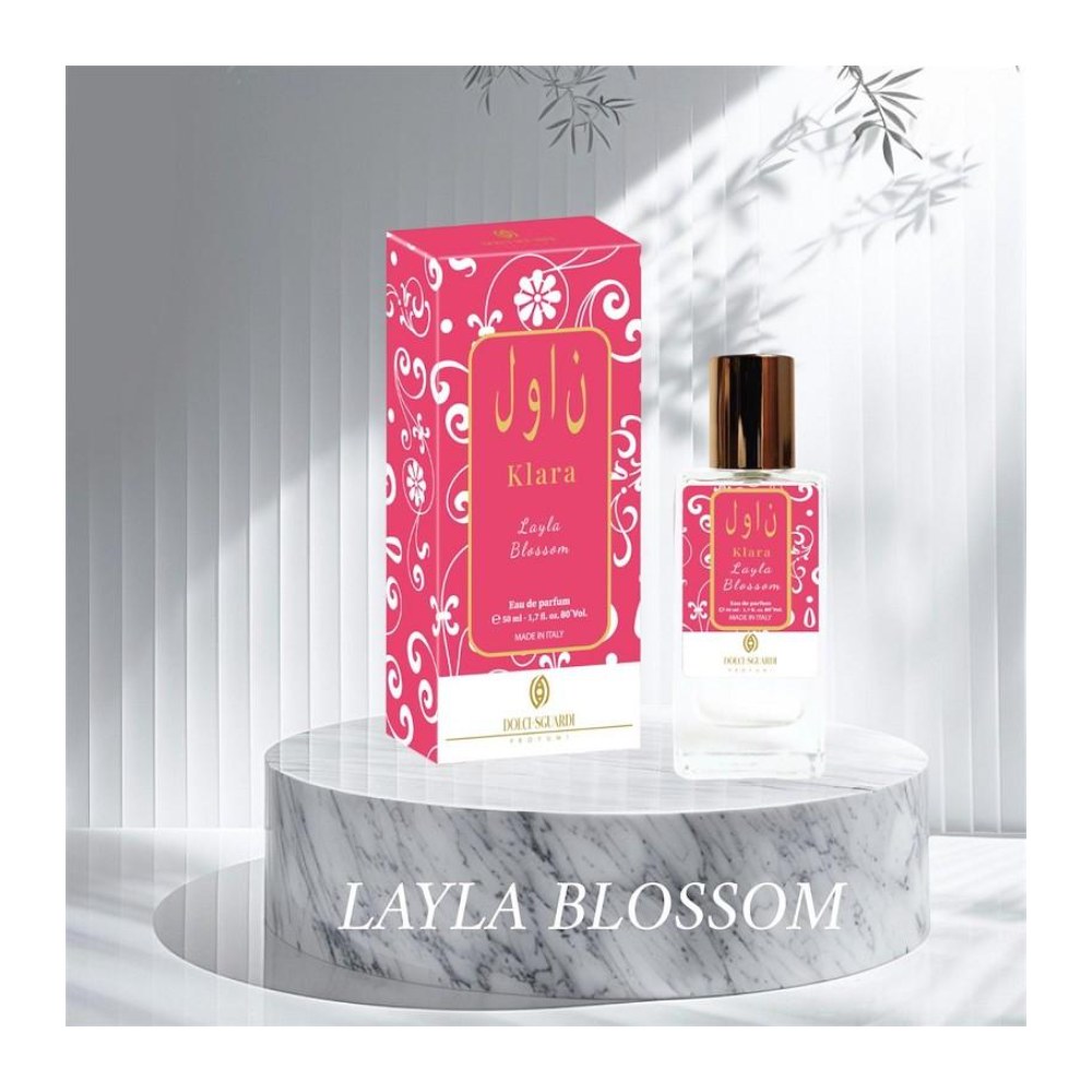Dolci Sguardi Klara Layla Blossom Eau de Parfum donna – dettaglio packaging profumo