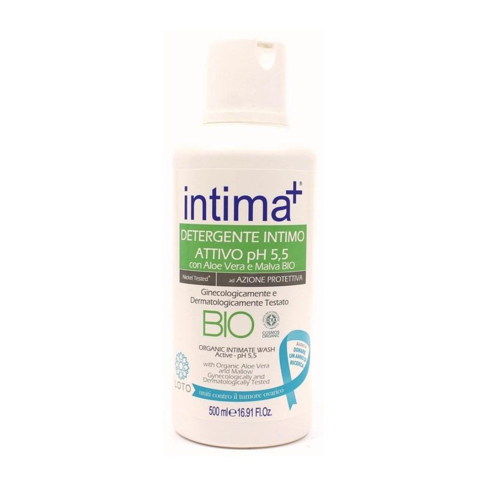 Intima+ Detergente Intimo Bio Attivo pH 5,5 Aloe Vera 500 ml