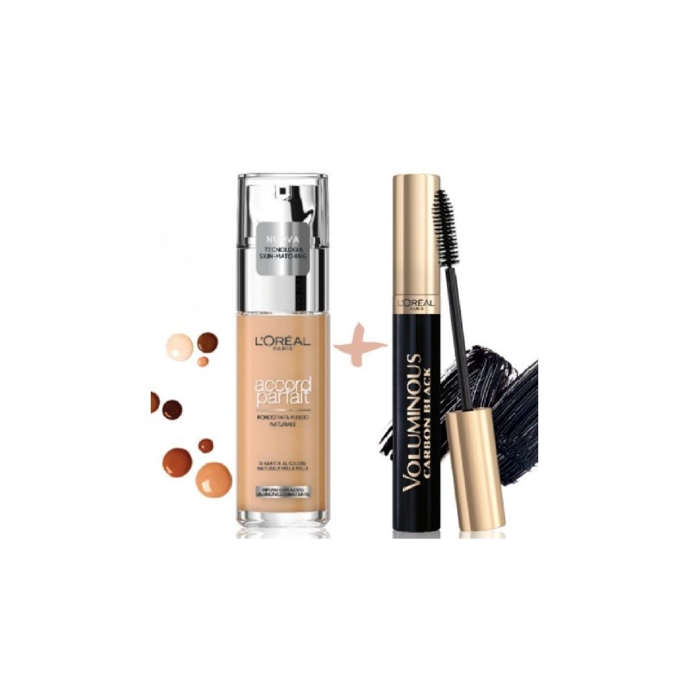 Oreal Fdt Accord Parfait 1n+mascara Voluminous Omaggio