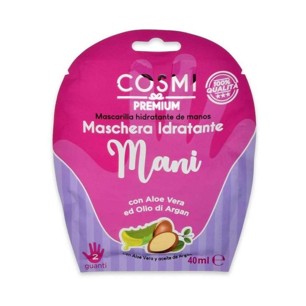 Cosmi Maschera Idratante Mani con Aloe e Argan