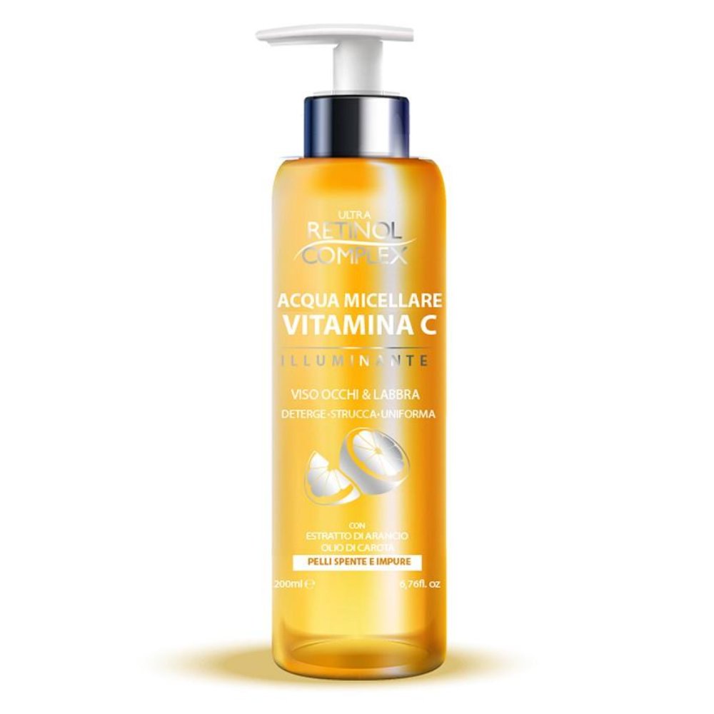 Ultra Retinol Complex Aqua Micellare Illuminant Viso Occhi e Labbra 200 ml