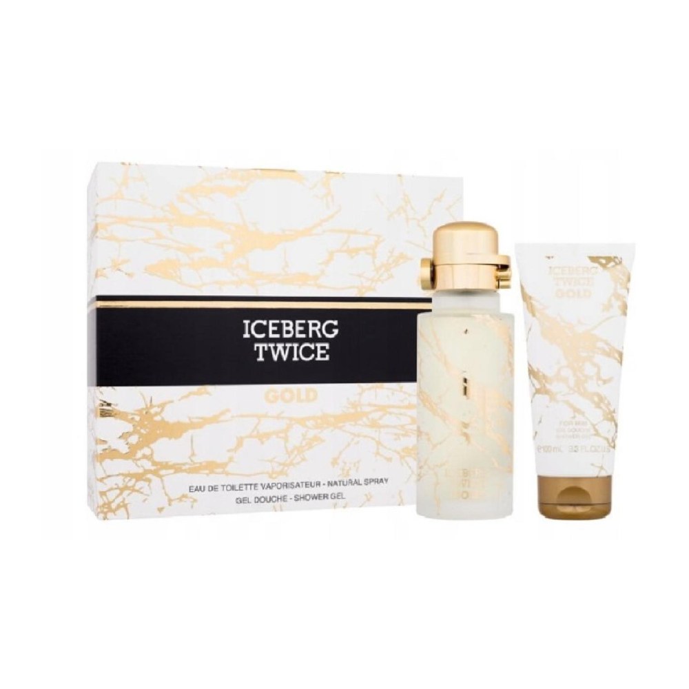 Iceberg Twice Gold For Him Coffret EDT 125Ml Vapo + S/G 100Ml