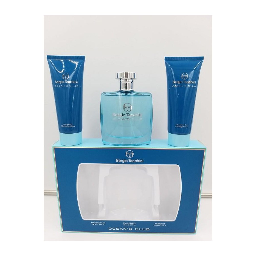 Sergio Tacchini Ocean's Club Coffret EDT 100Ml + A/S 100Ml + S/G 100Ml