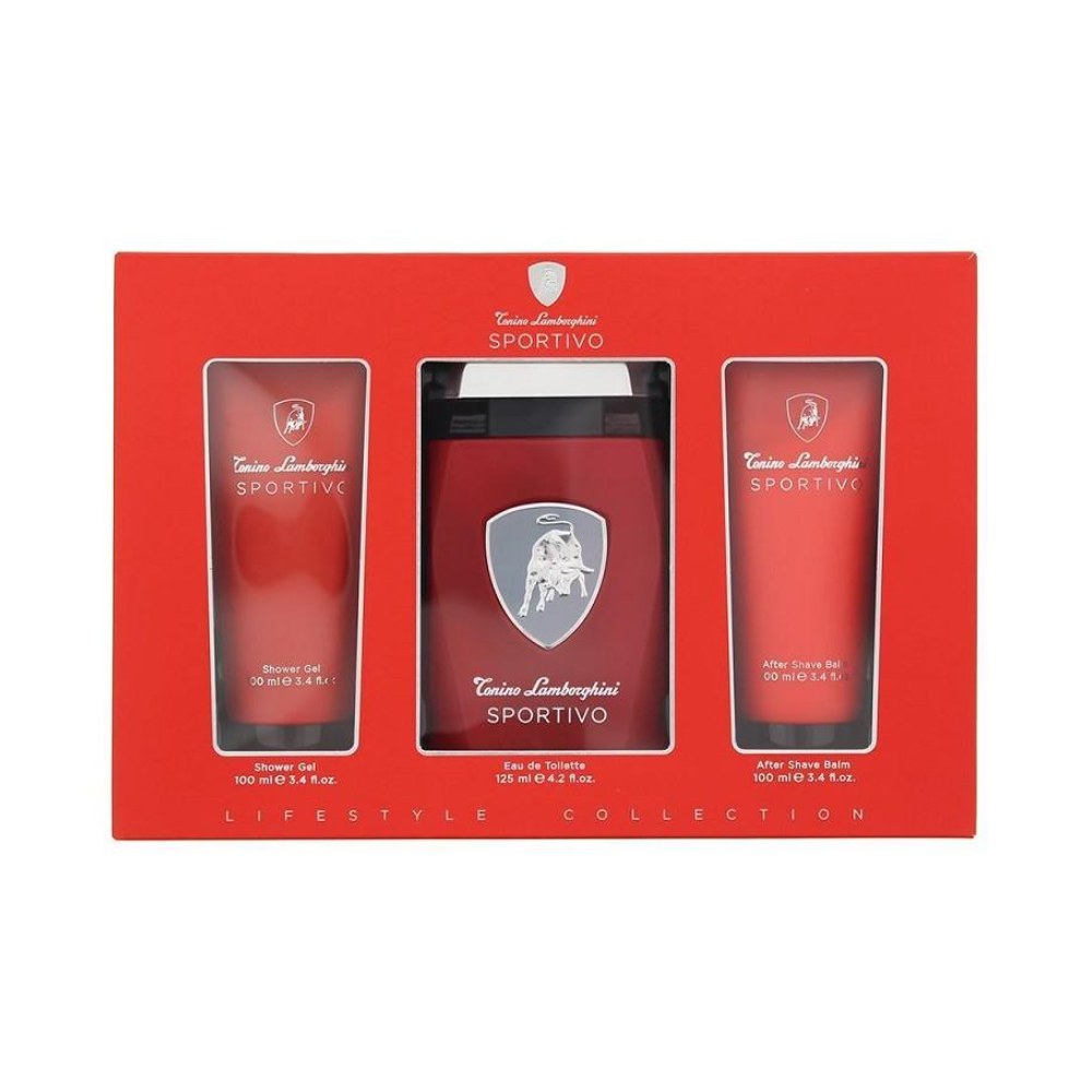 Tonino Lamborghini Sportivo Coffret EDT 125Ml + A/S 100Ml + S/G 100Ml