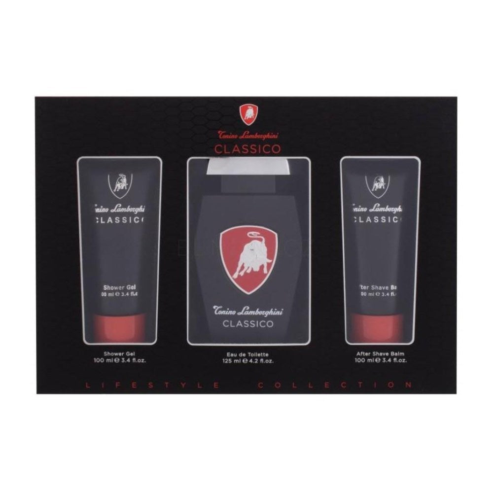 Tonino Lamborghini Classico Coffret EDT 125Ml + A/S Balm 100Ml + S/G 100Ml