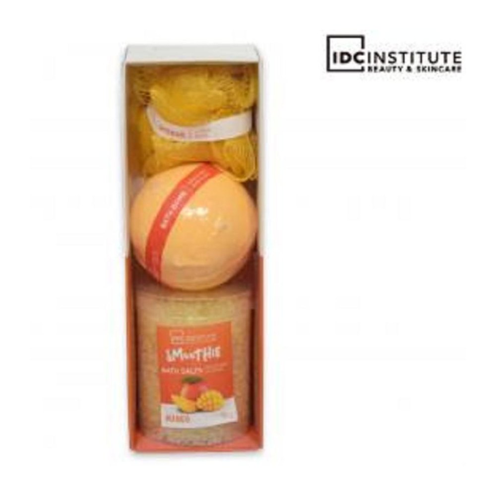 Idc Institute Scented Smoothie Sali Bagno 200Gr + Sapone Bomb Mango