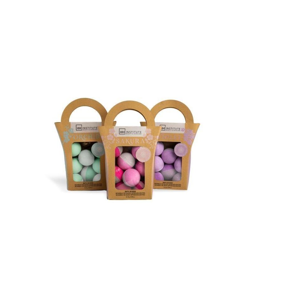 IDC Institute Bombe Effervescenti Sakura Orchidea Violetta 8x15 gr