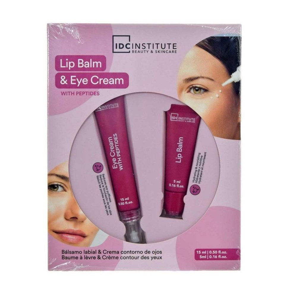 Idc Institute Beauty & Skincare Coffret Contorno Occhi + Lip Balm Con Peptidi