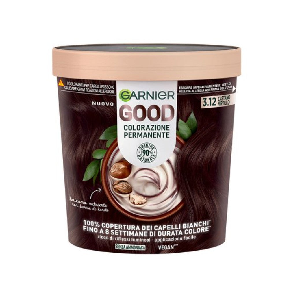 Garnier Good Colorazione Permanente 3.12 Castano Mirtillo Riflessi Viola