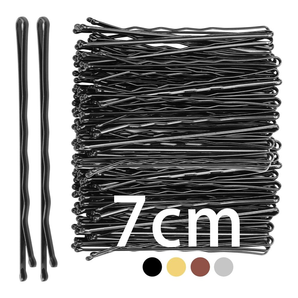 Ipam Mollette Ondulate Nere 7cm Fermacapelli 18 Pezzi