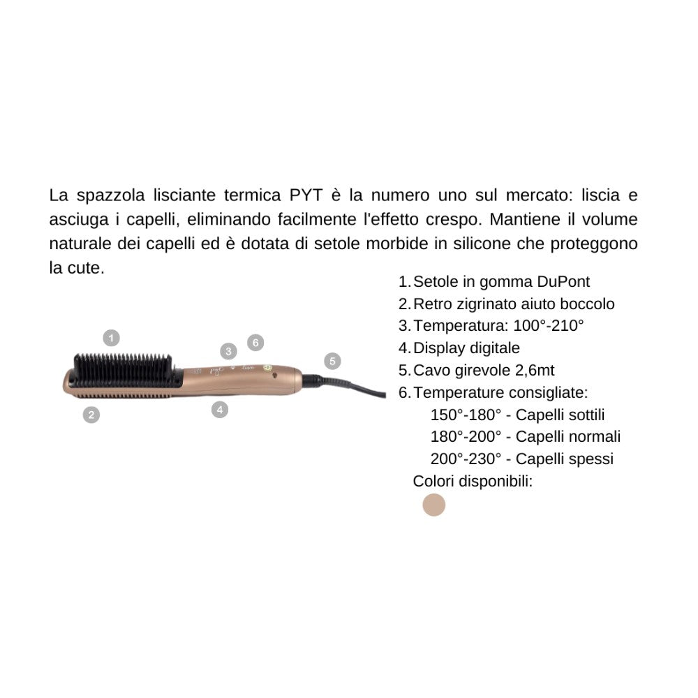 Ipam Spazzola Termica Terza Misura Blow-Dry Capelli Lunghi