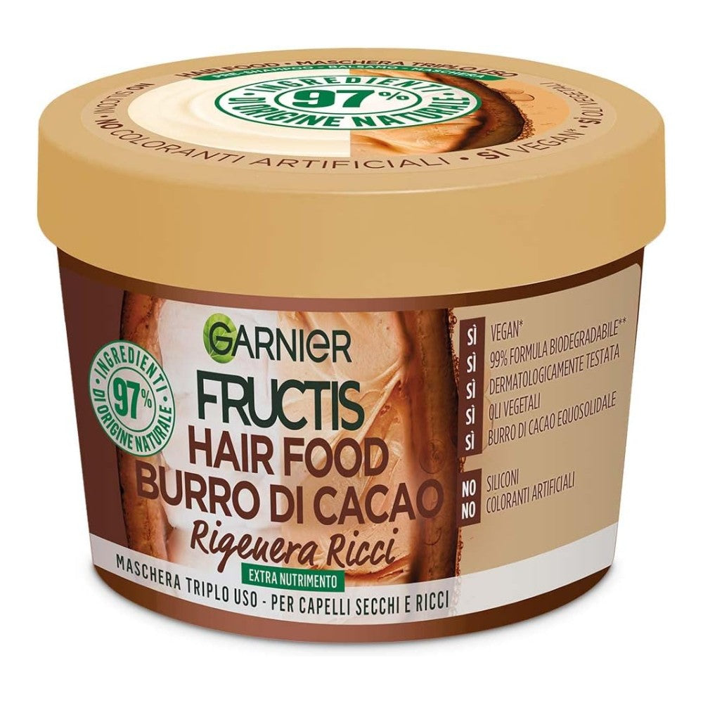 Garnier Fructis Hair Food Maschera Burro Cacao Nutrimento Capelli Secchi 390 ml